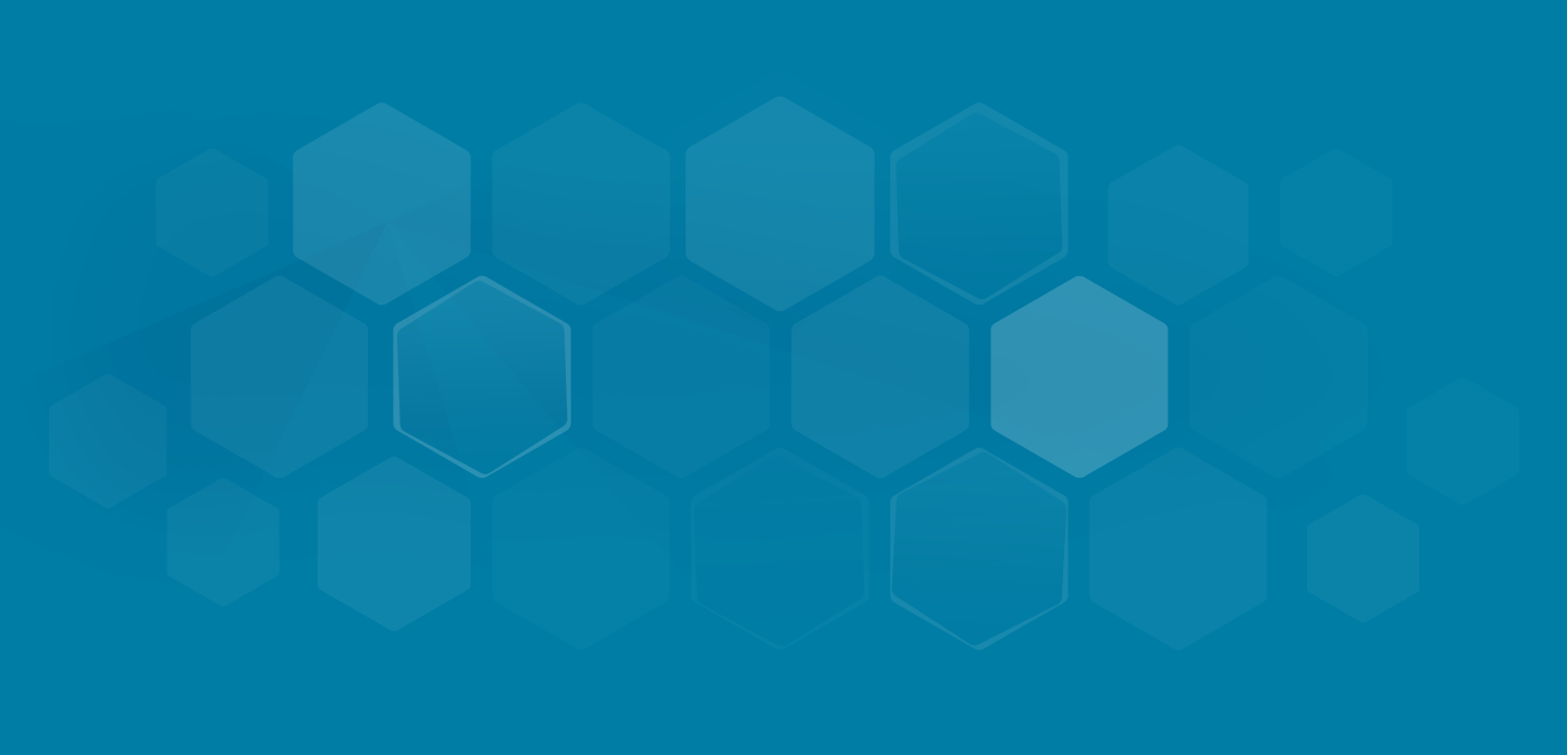 Hintergrund blau mit Hexagon und Polygon